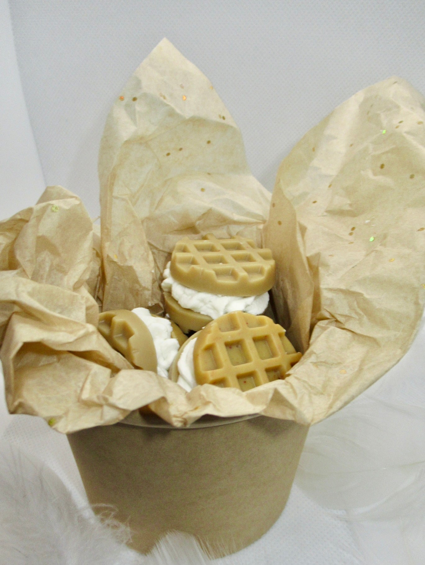 WAFFLE WAX MELTS - VANILLE & KARAMEL