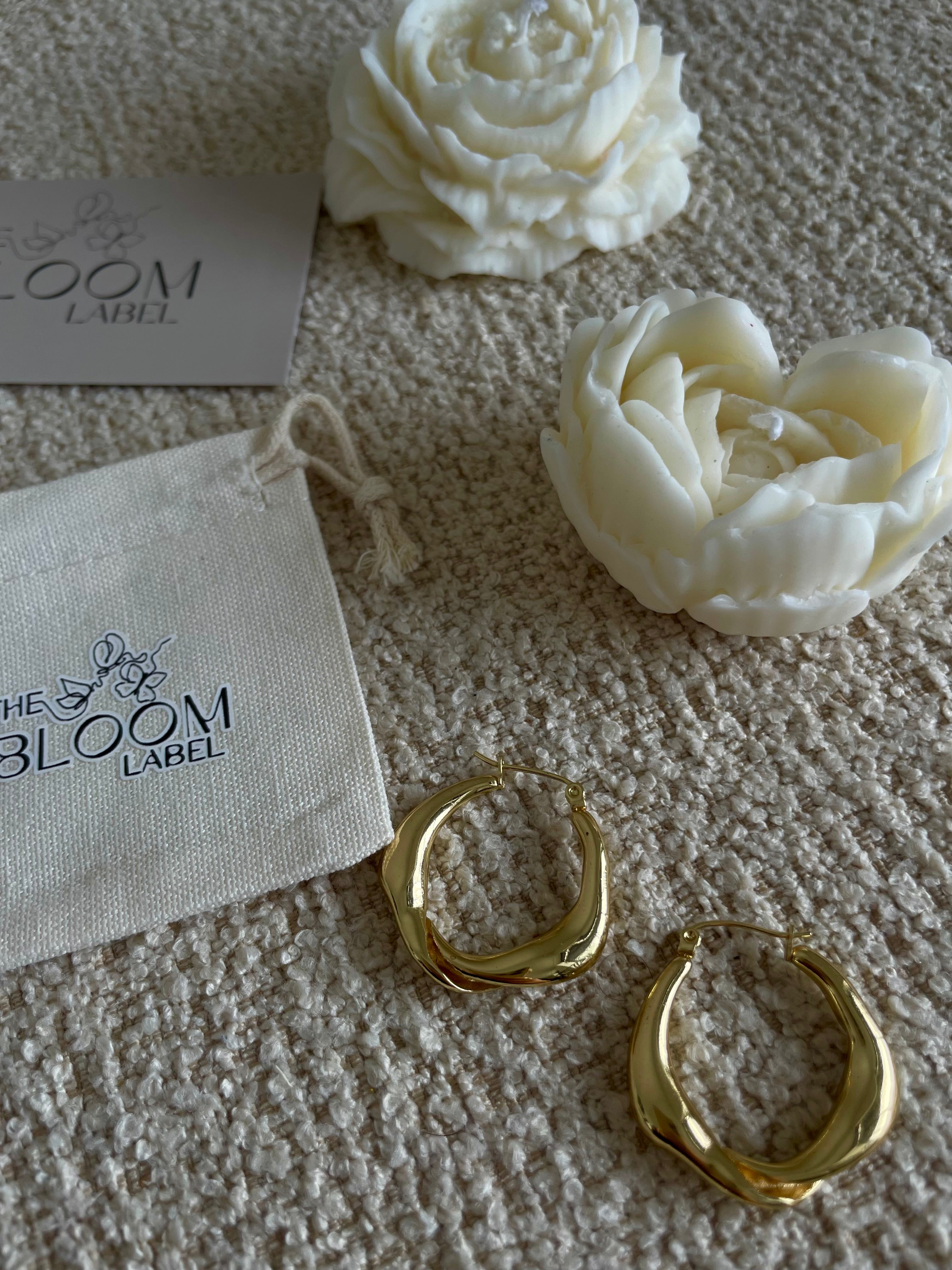 The Golden Fan Hoops