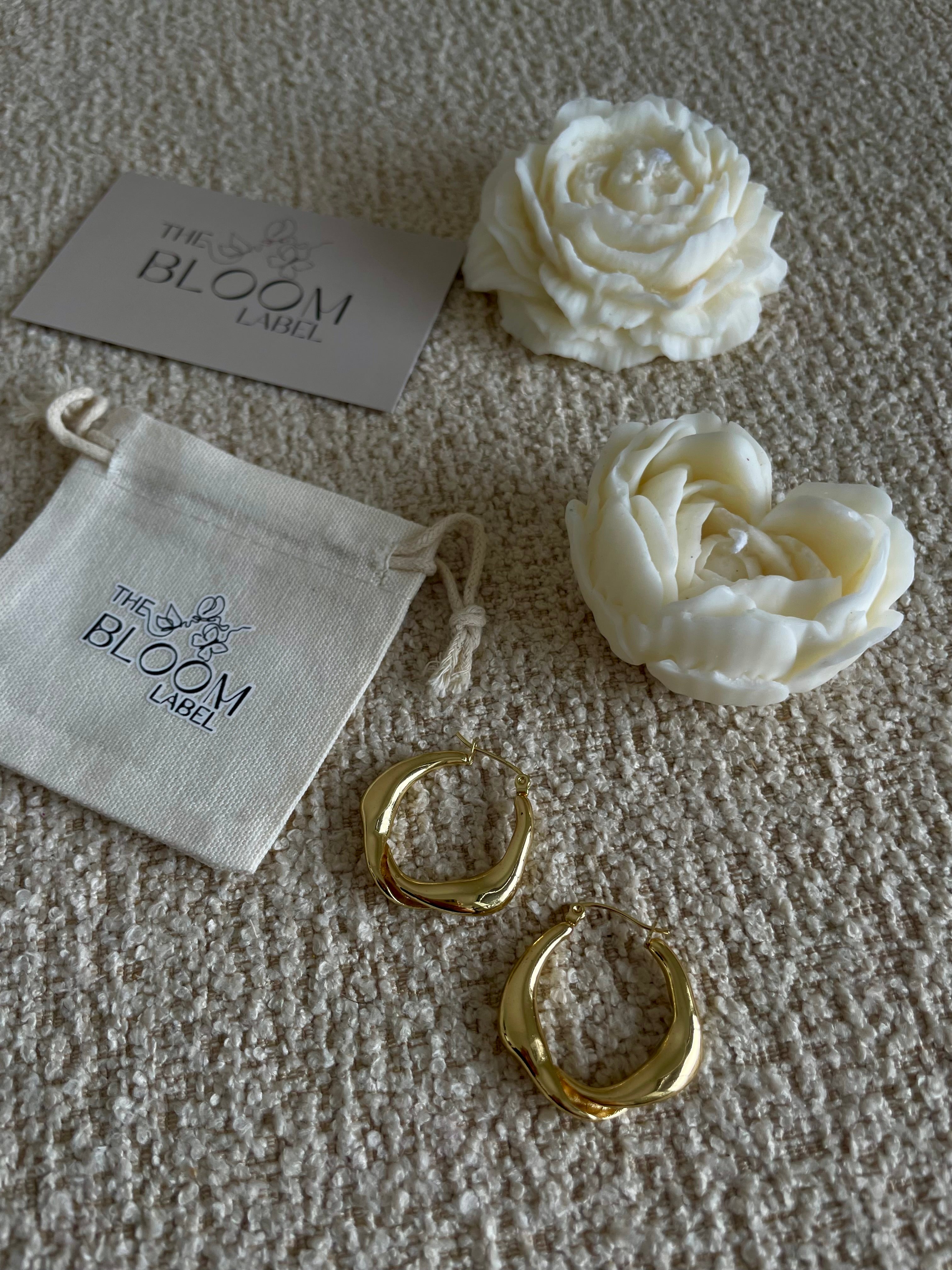 The Golden Fan Hoops